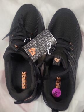 RBX Black Sneakers with Copper Logo Accents